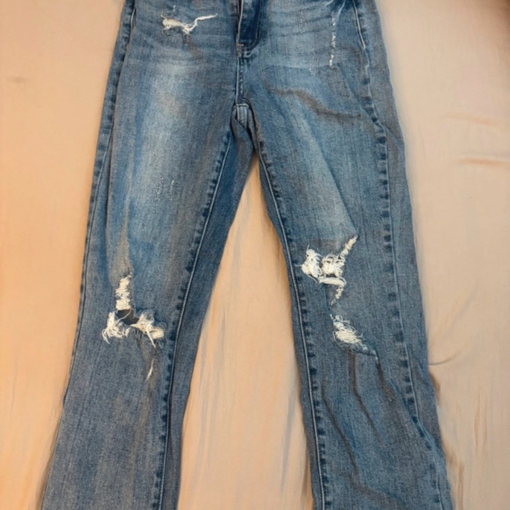 Fashion Nova Classic Blue Straight Leg Jeans